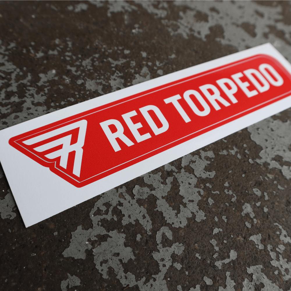 RT Brandmark Chinbar Sticker - Red Torpedo