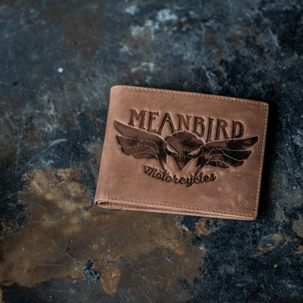 Mean Bird Motorcycles Leather Wallets - Red Torpedo