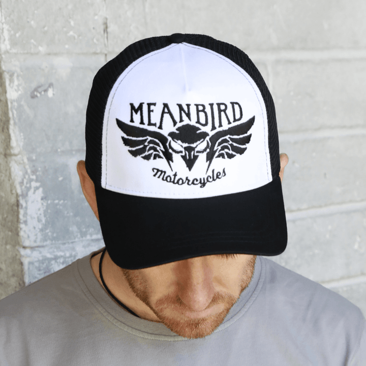 Mean Bird Motorcycles 'Live Fast' Trucker Cap - Red Torpedo