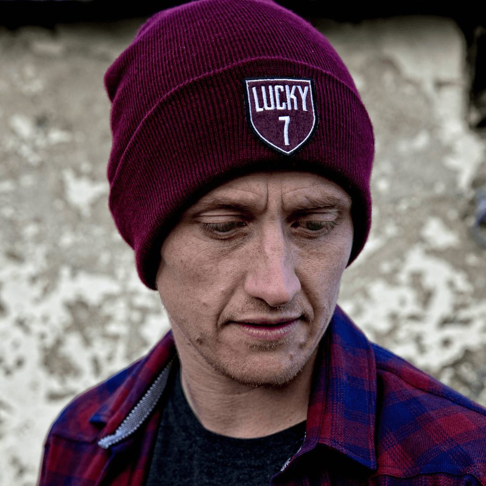 Red Torpedo 'Lucky Seven' Burgundy Beanie - Red Torpedo