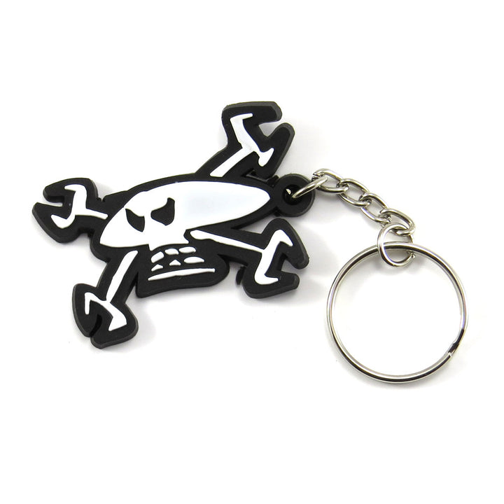 Red Torpedo Guy Martin Spannerskull Keyring - Red Torpedo