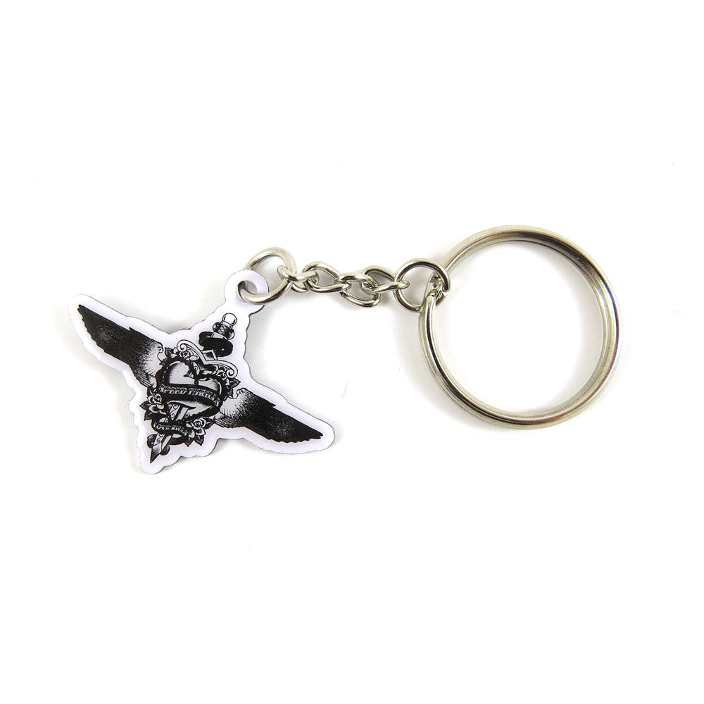 Red Torpedo Speed Thrills Keyring