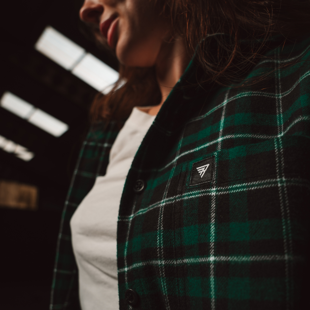 Teal/Black Flannel Shirt