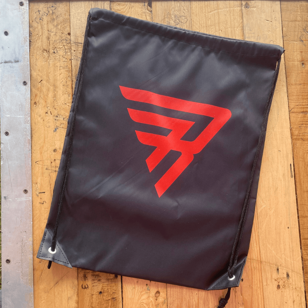 RT Logo Black Nylon Bag - Red Torpedo