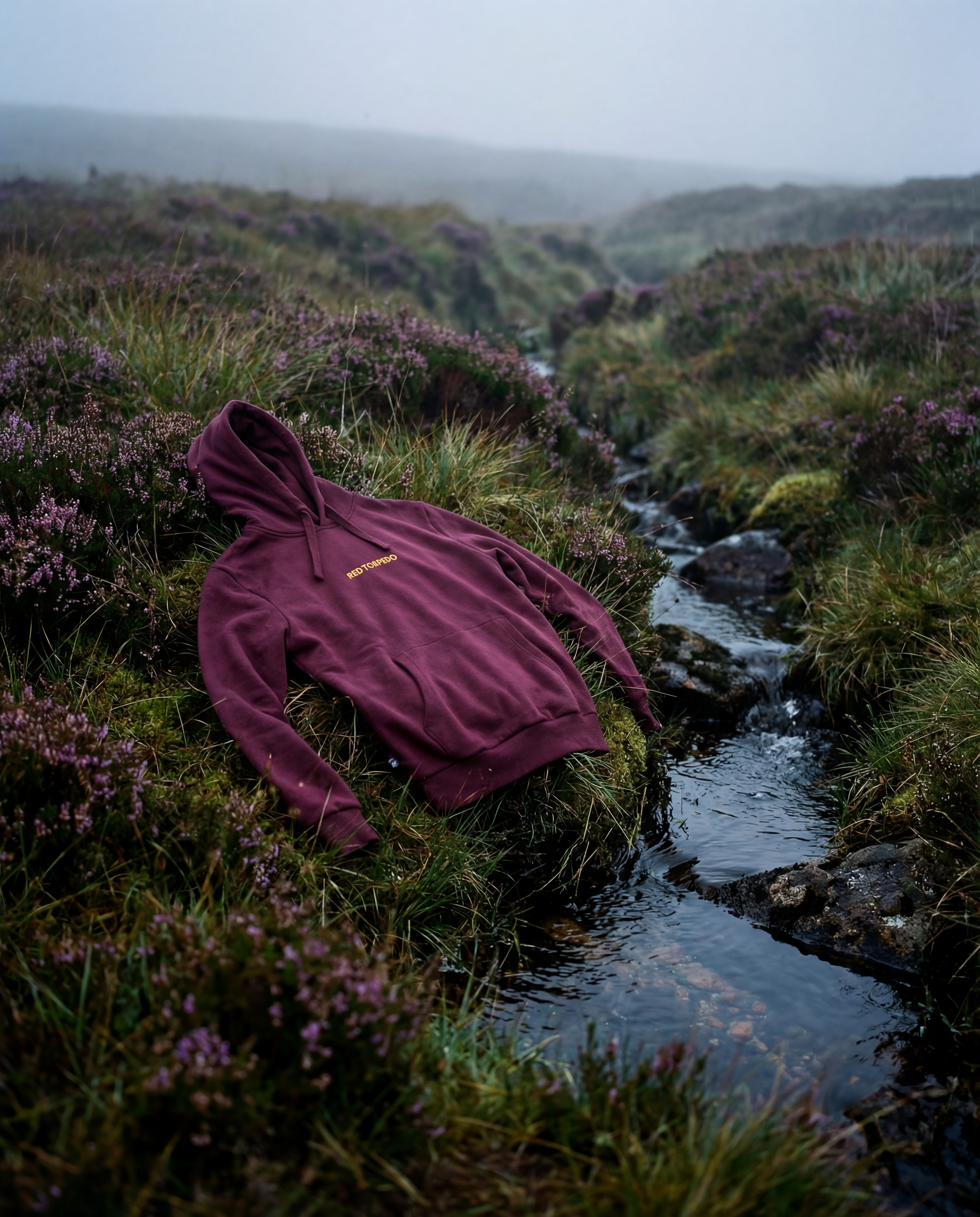 Generated_with_Kive.ai_-_flat_shot_draped_over_scottish_moors_next_to_a_stream.png