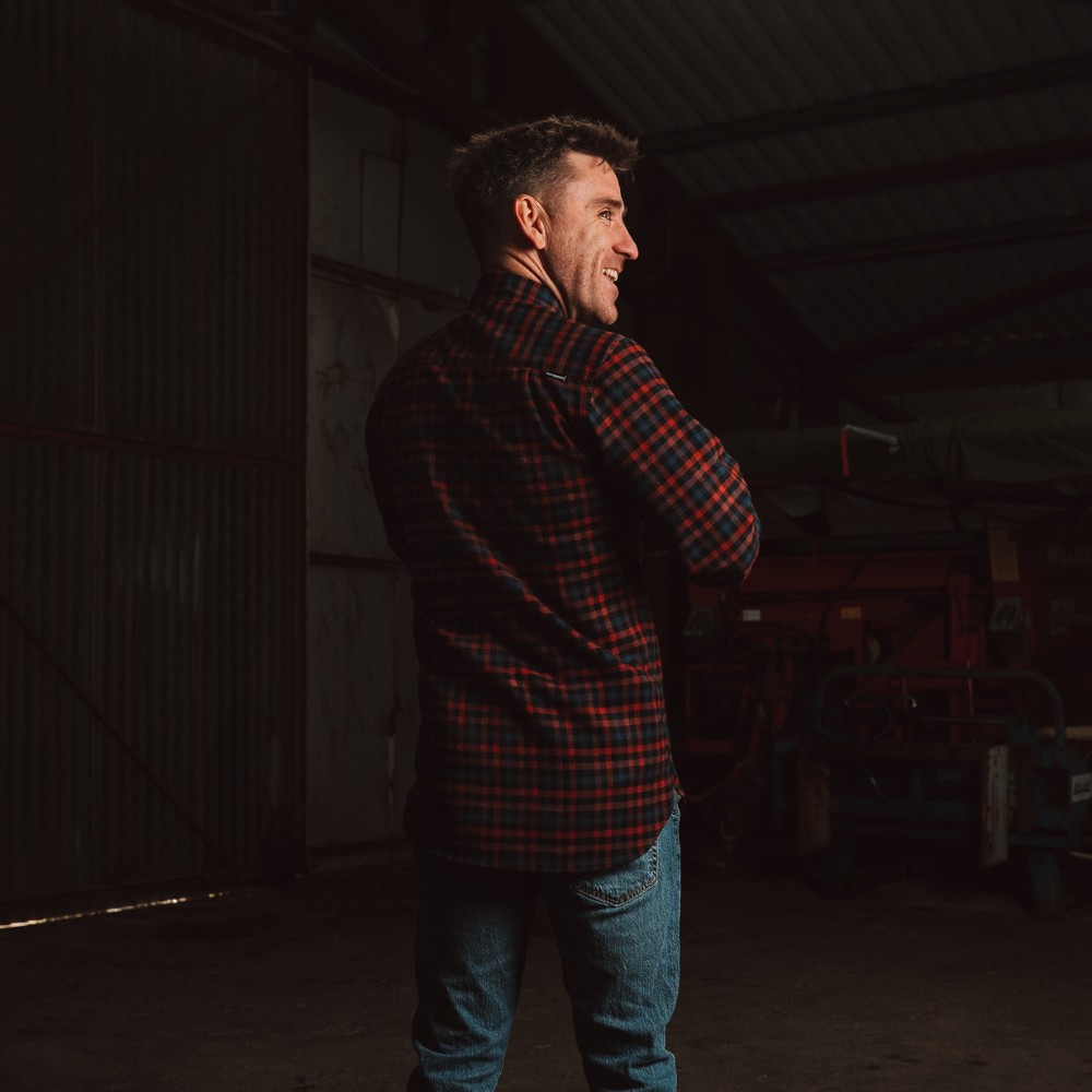 Red/Navy Flannel Shirt