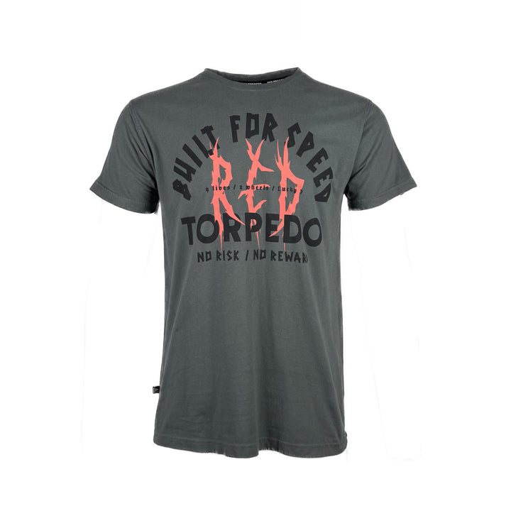 Red Goth Dark Grey T-Shirt