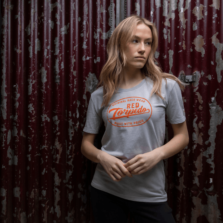 Red Torpedo Built with Pride (Womens) T-Shirt - Red Torpedo
