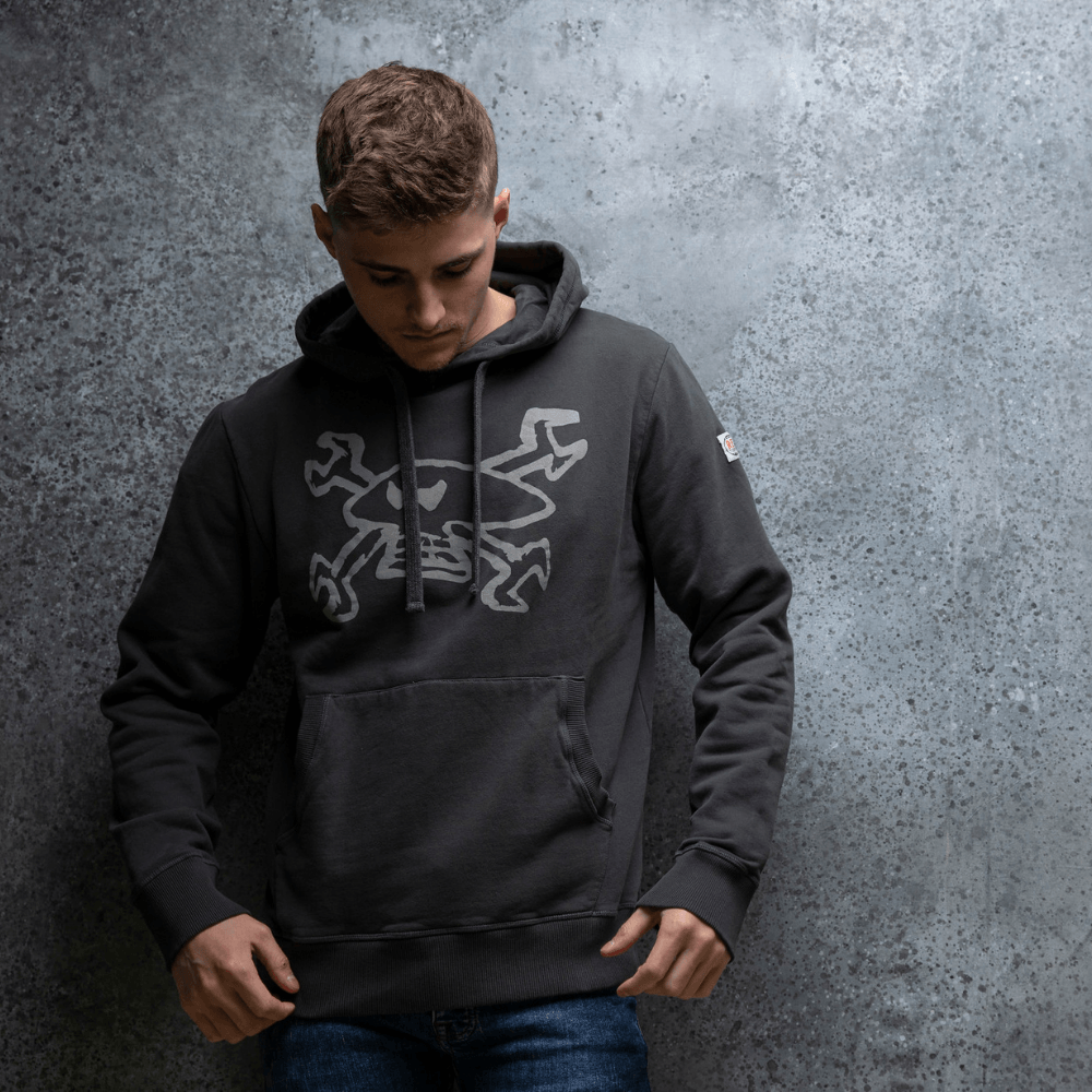 Red Torpedo Guy Martin Spannerskull (Mens) Hoodie - Red Torpedo