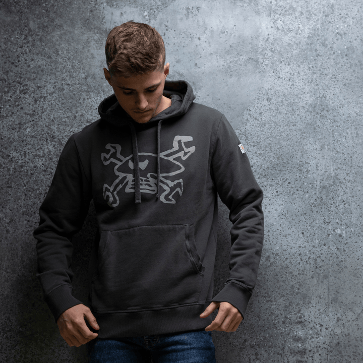 Red Torpedo Guy Martin Spannerskull (Mens) Hoodie - Red Torpedo