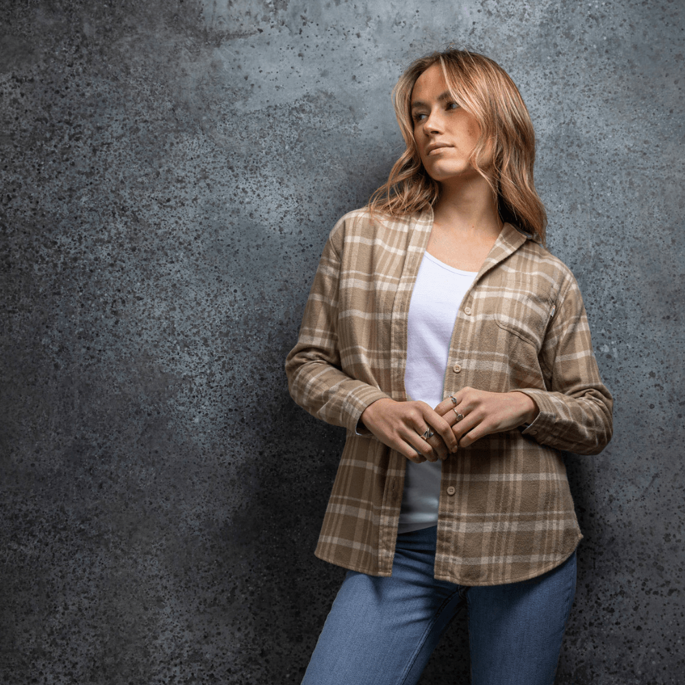 Red Torpedo Flannel (Ladies) Shirt Neutral - Red Torpedo