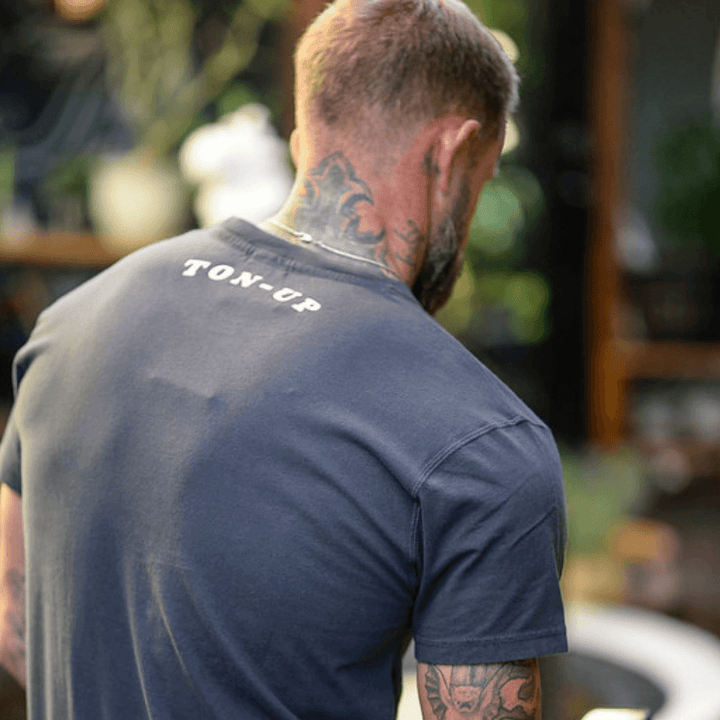 Ton Up Clothing 'Cafe Racer' Mens Black T-Shirt - Ton Up Clothing