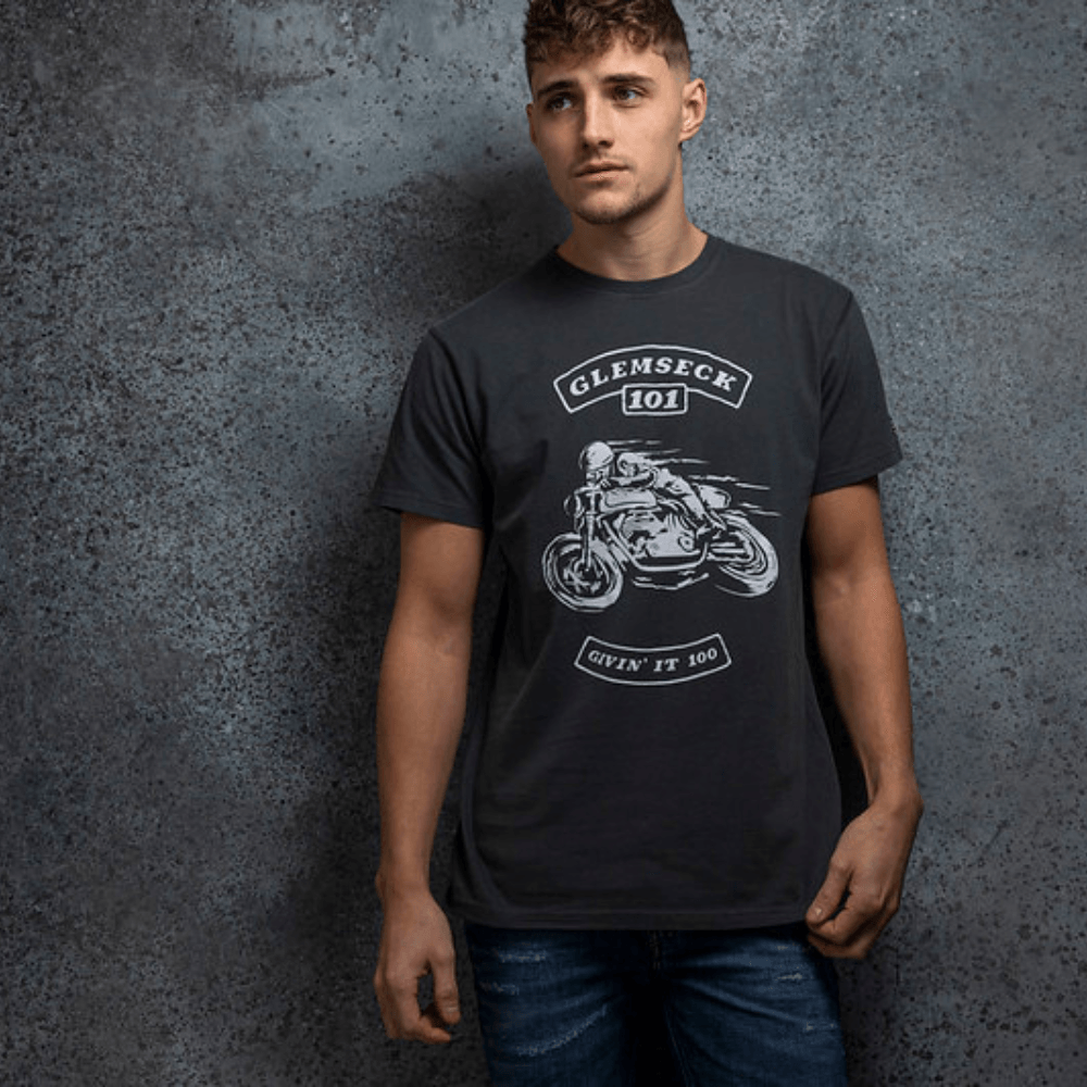 Glemseck Moto (Mens) T-Shirt - Red Torpedo