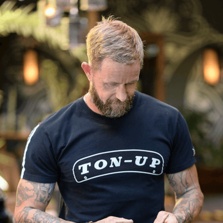 TUC Ton Up Plate (Mens) Black T-Shirt - Ton Up Clothing