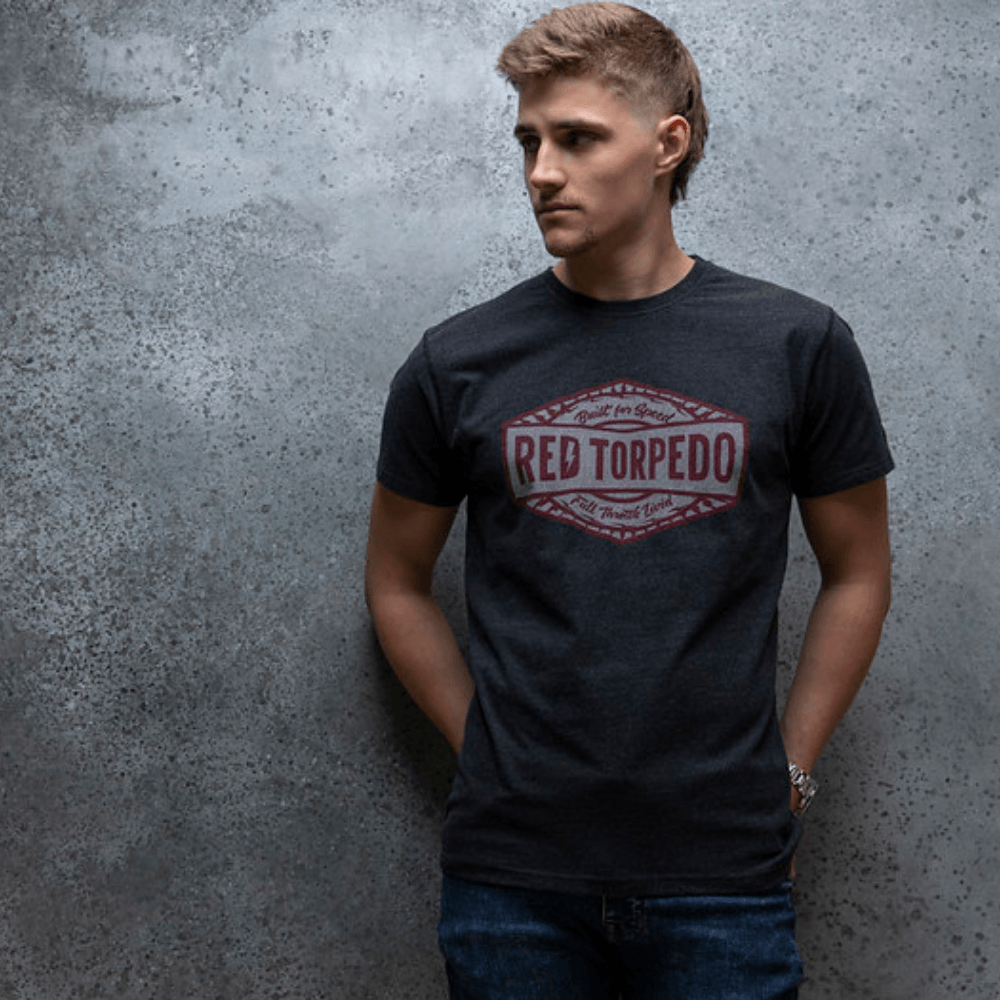 Red Torpedo Full Throttle Living (Mens) T-Shirt - Red Torpedo