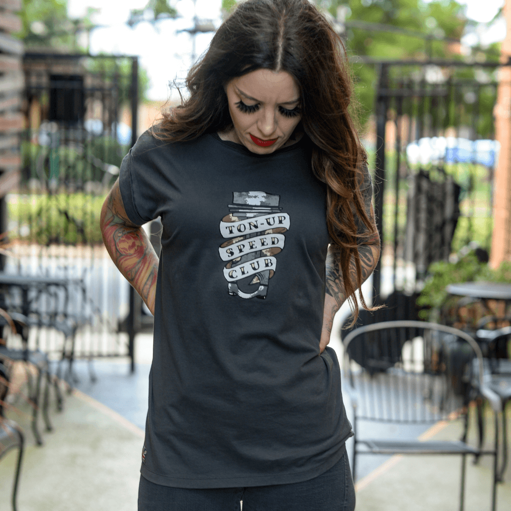 Ton Up Clothing Speed Club Tattoo (Ladies) T-Shirt - Ton Up Clothing