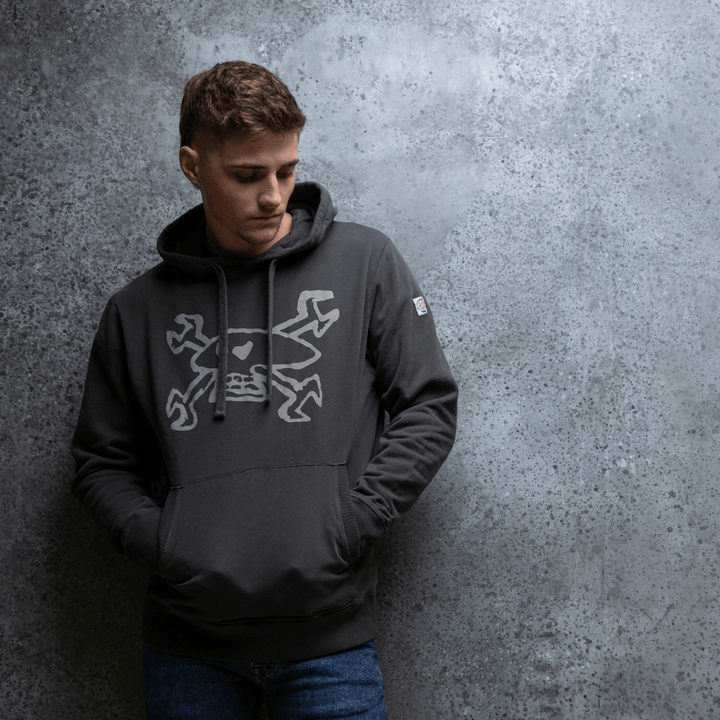 Red Torpedo Guy Martin Spannerskull (Mens) Hoodie - Red Torpedo