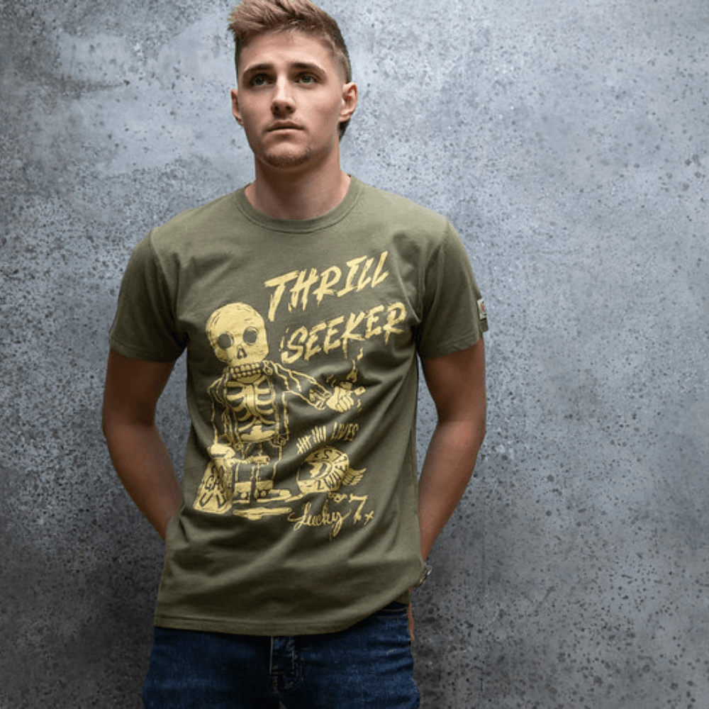Red Torpedo Thrill Seeker (Mens) T-Shirt - SAMPLE - Red Torpedo