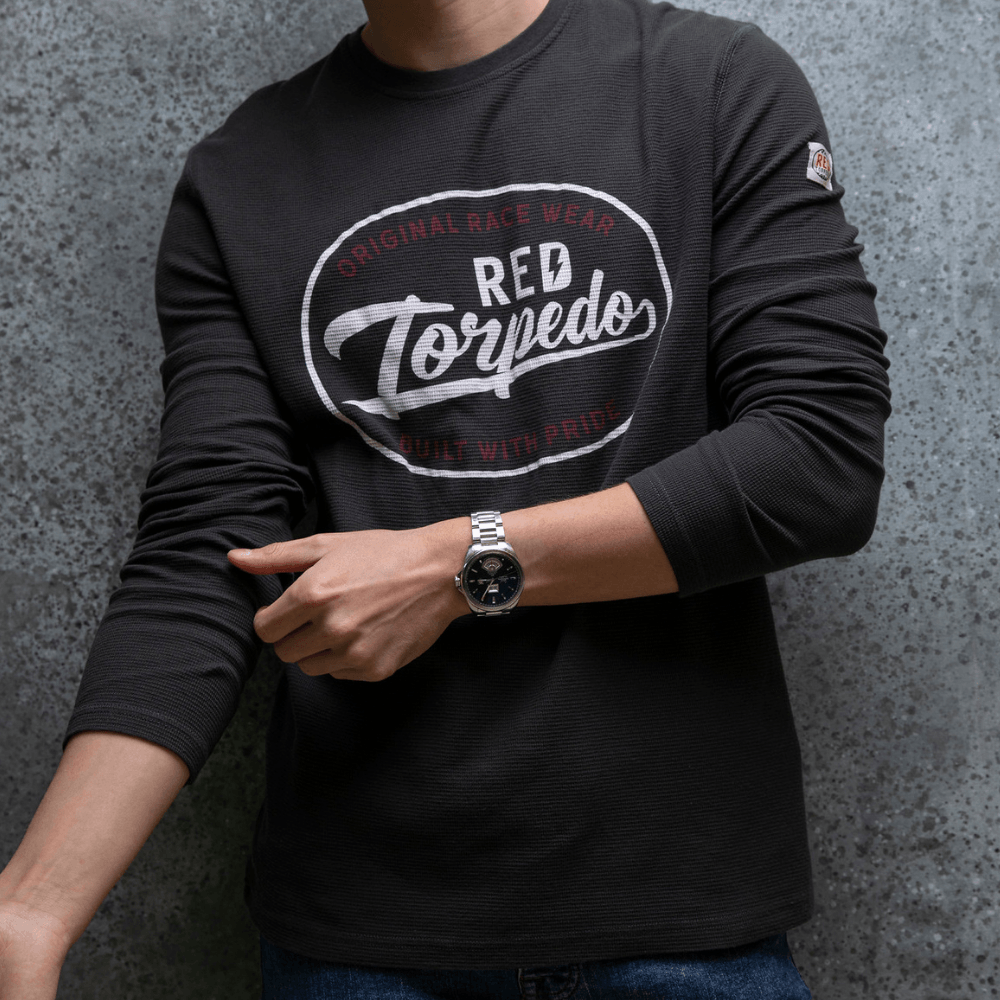 Red Torpedo Built with Pride (Mens) Waffle Top - Red Torpedo