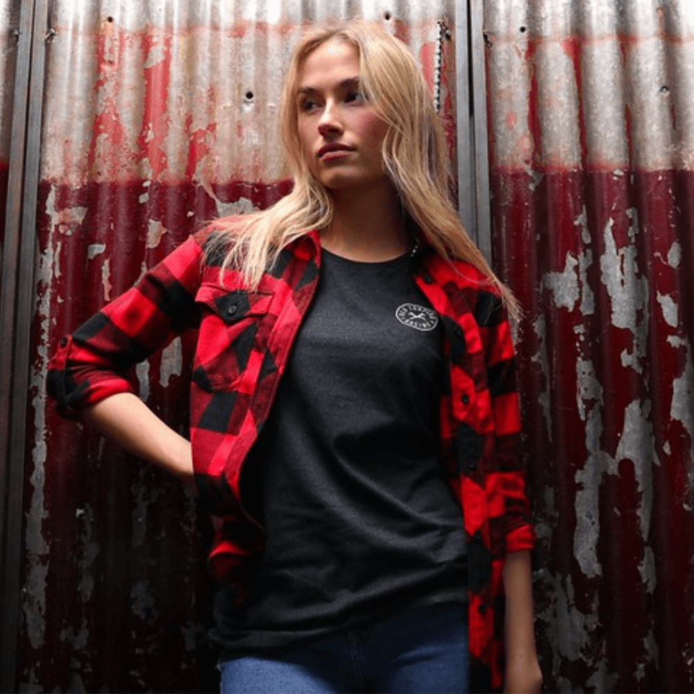 Red Torpedo Heritage 66 (Womens) Anthracite T-Shirt - Red Torpedo