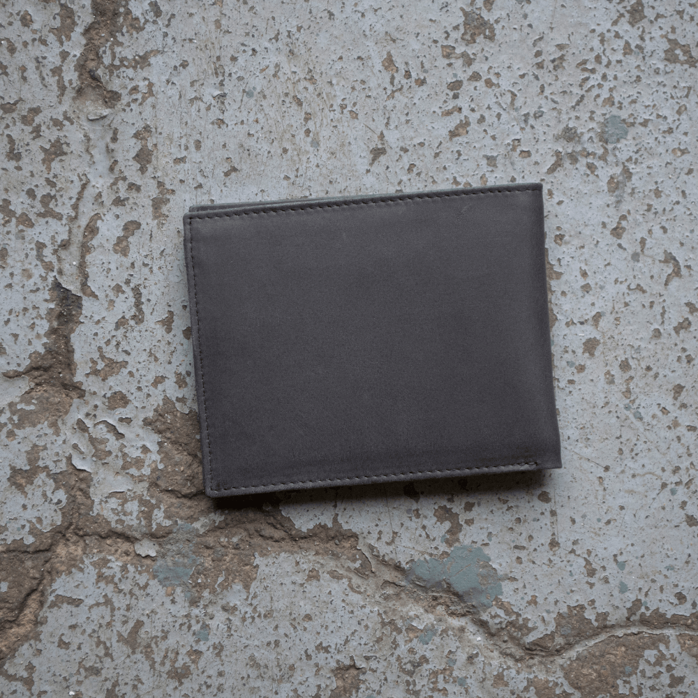 Ton Up Clothing 'Givin it 100' Black Leather Wallet - Ton Up Clothing