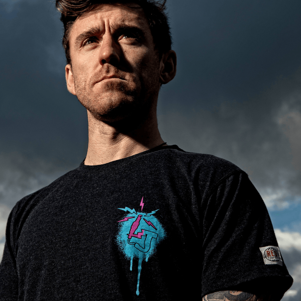 Red Torpedo Lee Johnston Lucky 13 (Mens) T-Shirt - Red Torpedo