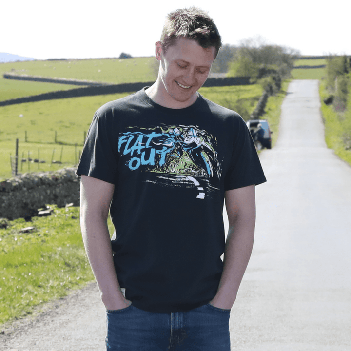 Red Torpedo Dean Harrison 'Flat Out' (Mens) Black T-Shirt - Red Torpedo