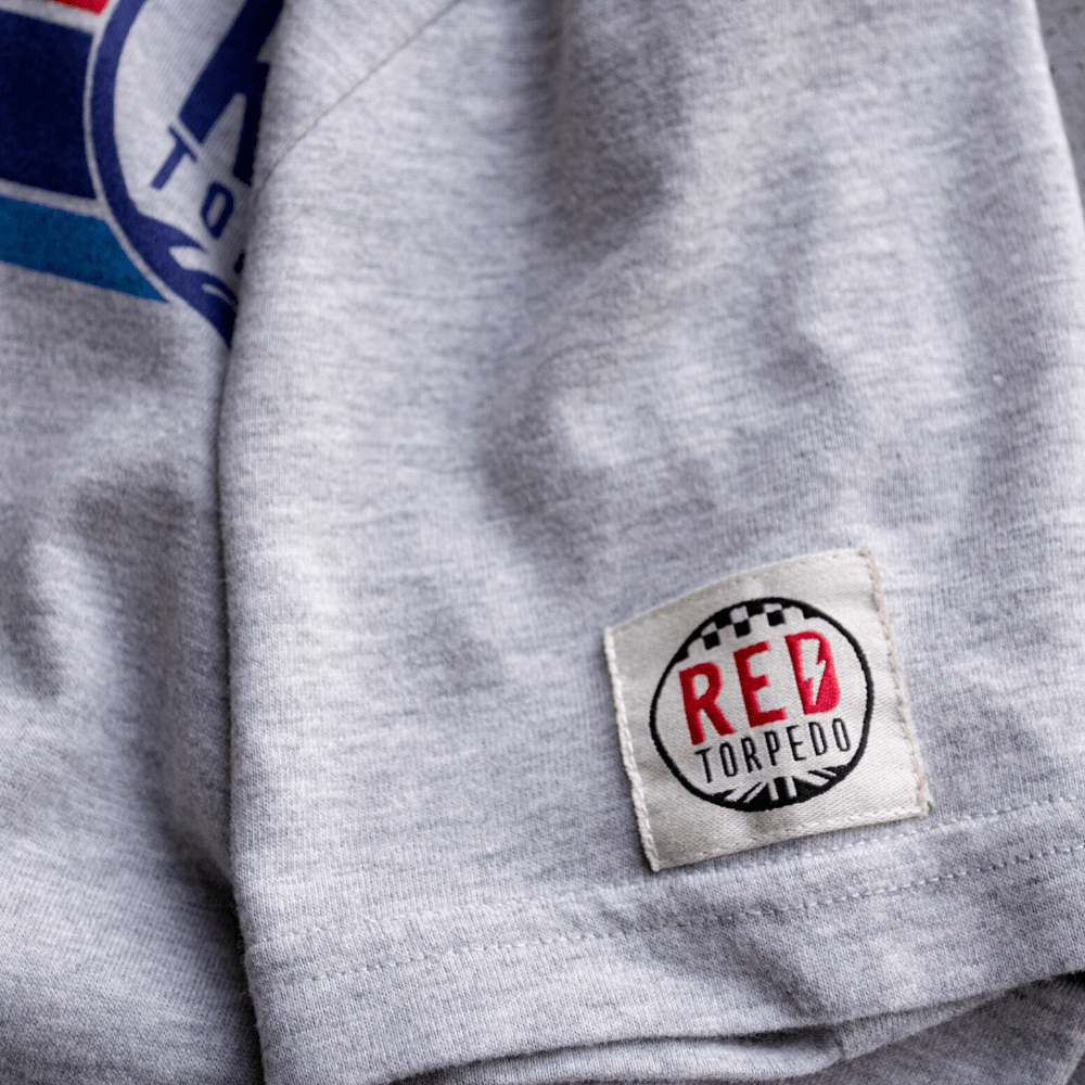 Red Torpedo Heritage 87 (Womens) Grey Marl T-Shirt - Red Torpedo