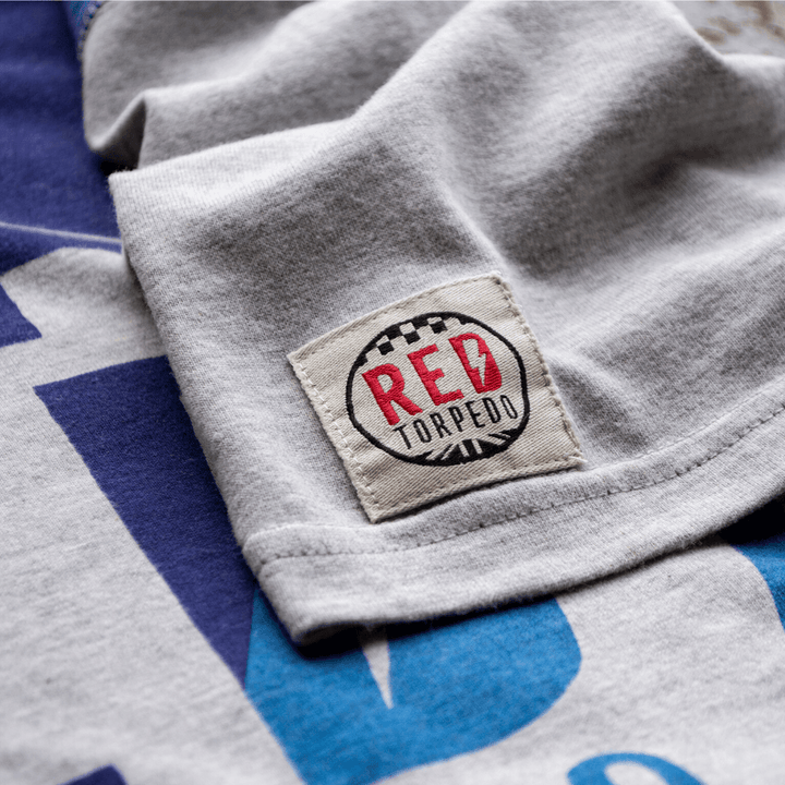 Red Torpedo Heritage 89 (Mens) Grey Marl T-Shirt - Red Torpedo