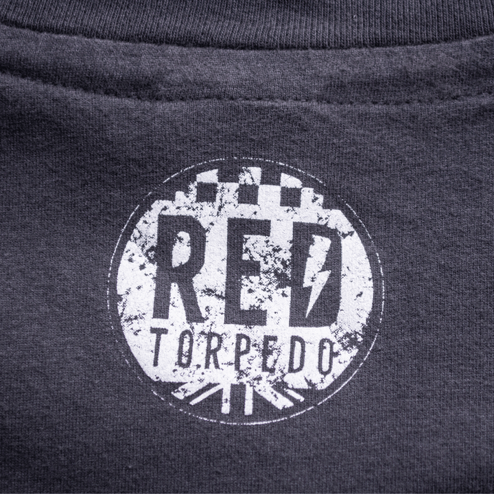 Red Torpedo Built for Speed (Mens) Black T-Shirt - Red Torpedo