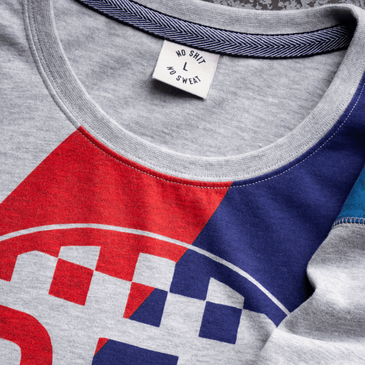 Red Torpedo Heritage 89 (Mens) Grey Marl T-Shirt - Red Torpedo