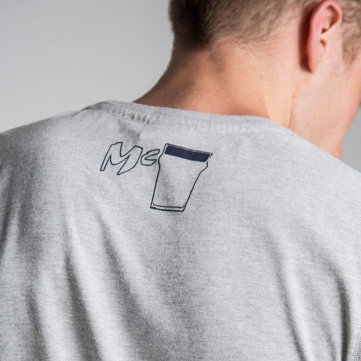 McGuinness Hero (Mens) Grey Marl T-Shirt - Red Torpedo