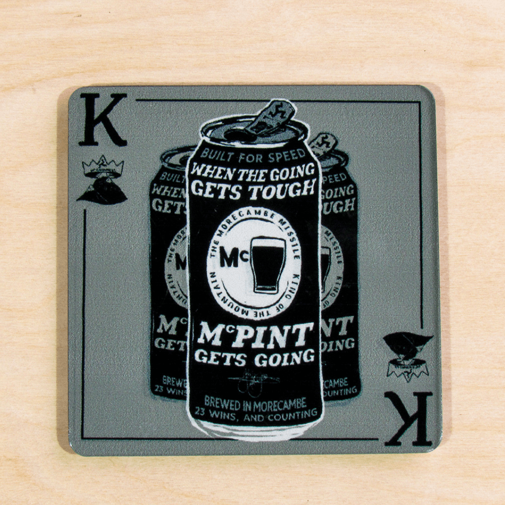 John McGuinness 'Tough Nut' Metal Coaster - Red Torpedo