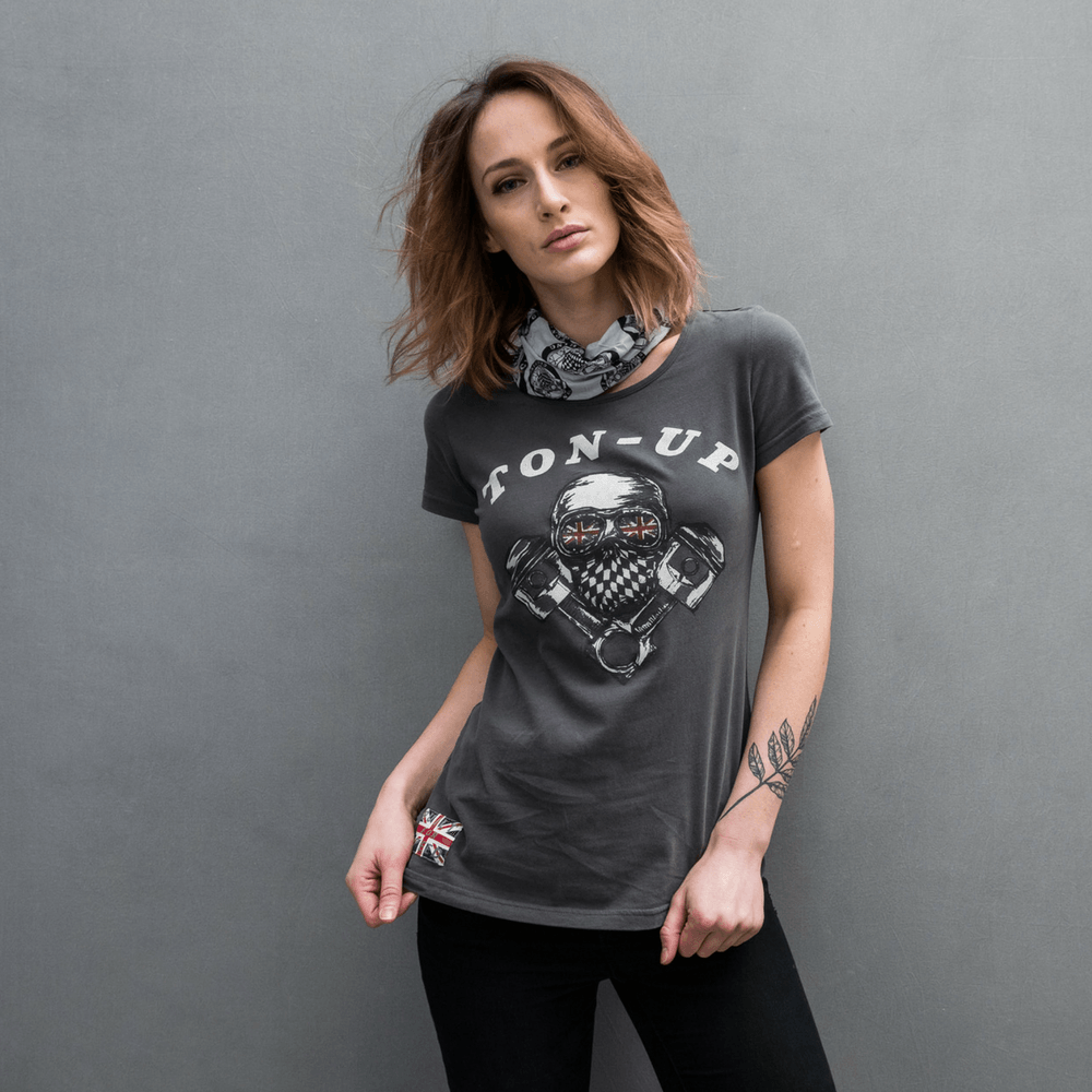 Ton Up Clothing Go Big (Ladies) T-Shirt - Red Torpedo