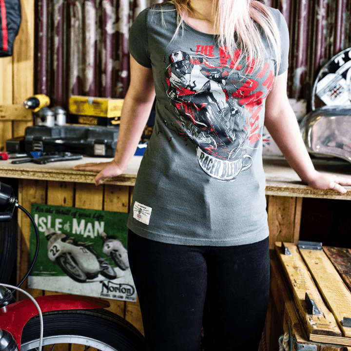 Red Torpedo Conor Cummins The Flying Barista (Womens) T-Shirt - Red Torpedo