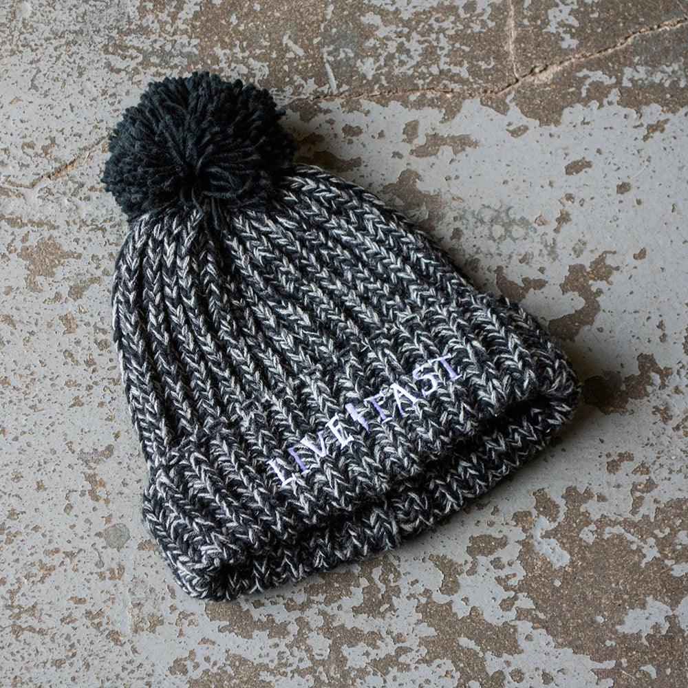 Mean Bird Motorcycles 'Live Fast' Bobble Hat - Red Torpedo