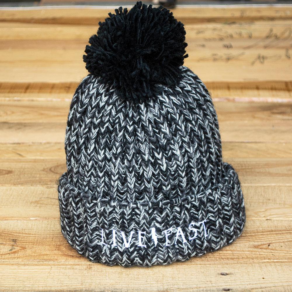 Mean Bird Motorcycles 'Live Fast' Bobble Hat - Red Torpedo