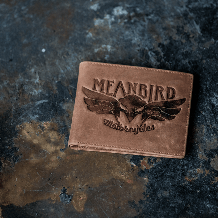 Mean Bird Motorcycles Leather Wallets - Red Torpedo