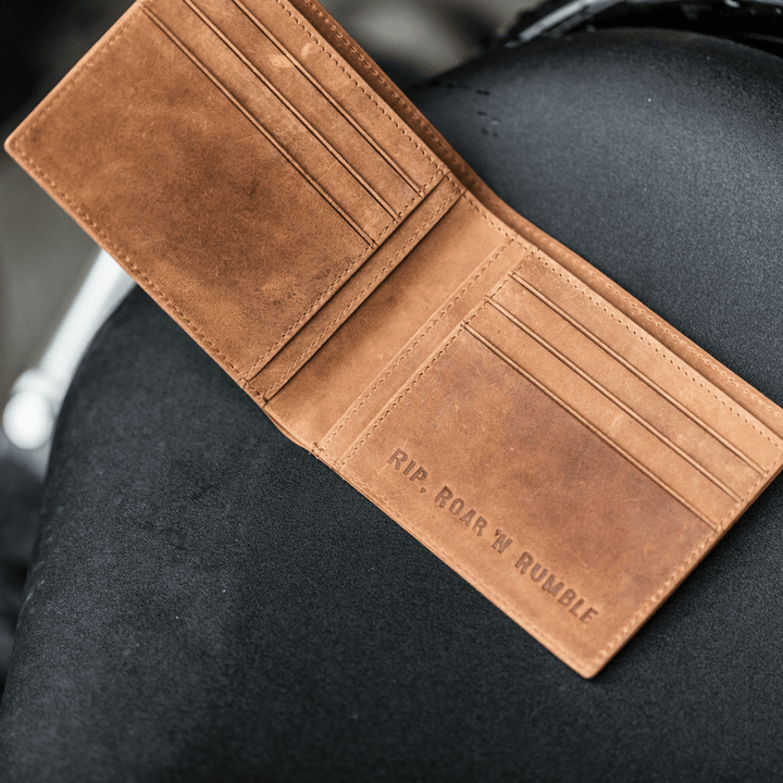 Mean Bird Motorcycles Leather Wallets - Red Torpedo