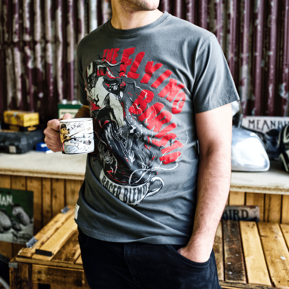 Conor Cummins The Flying Barista (Mens) T-Shirt - Red Torpedo