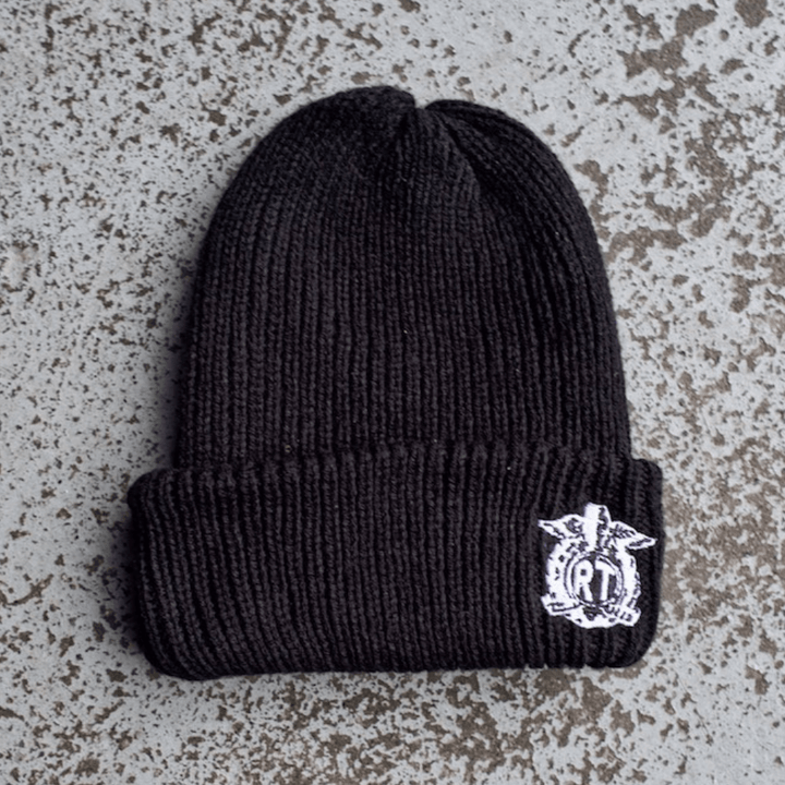 Red Torpedo RT Crest Black Beanie - Red Torpedo
