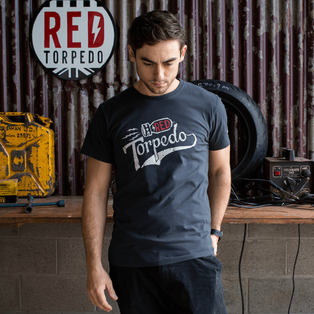 Red Torpedo 'Torpedo' (Mens) Black T-Shirt - Red Torpedo