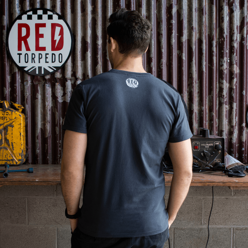 Red Torpedo 'Torpedo' (Mens) Black T-Shirt - Red Torpedo