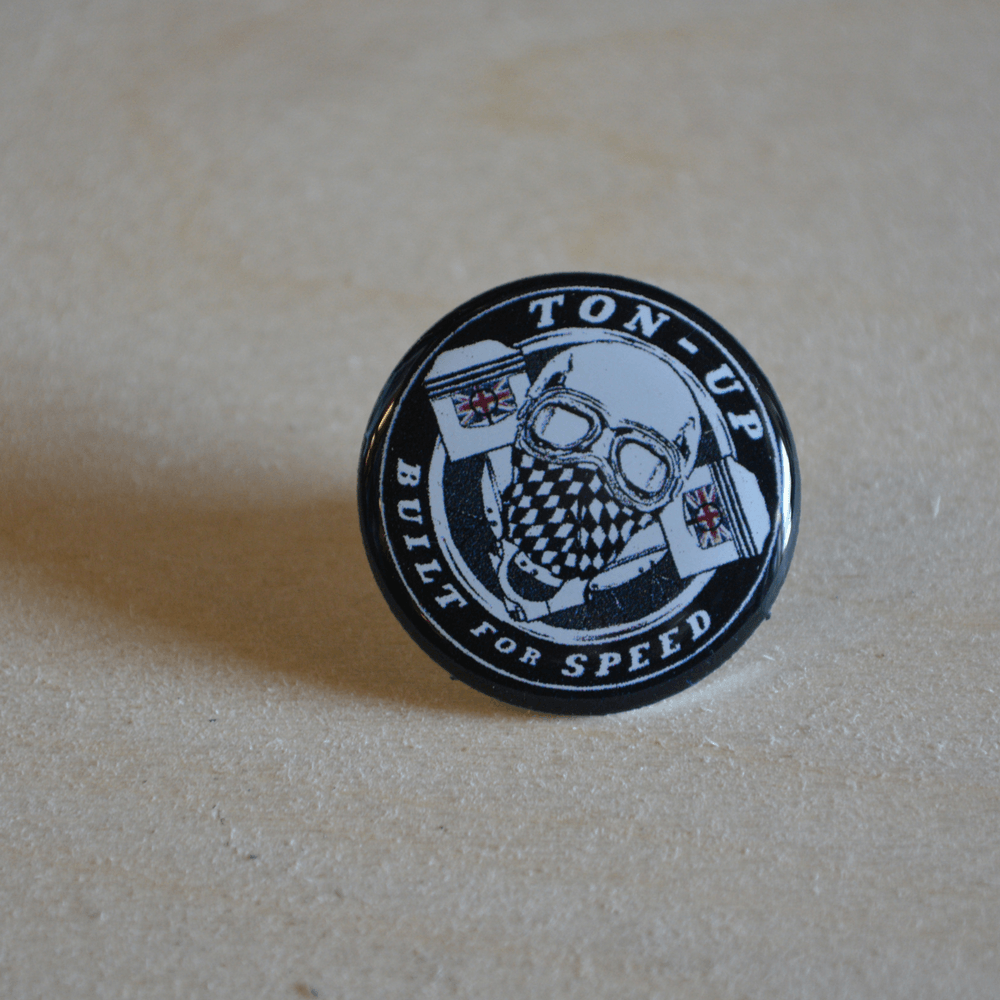 Ton Up Clothing Pin Badge - Red Torpedo