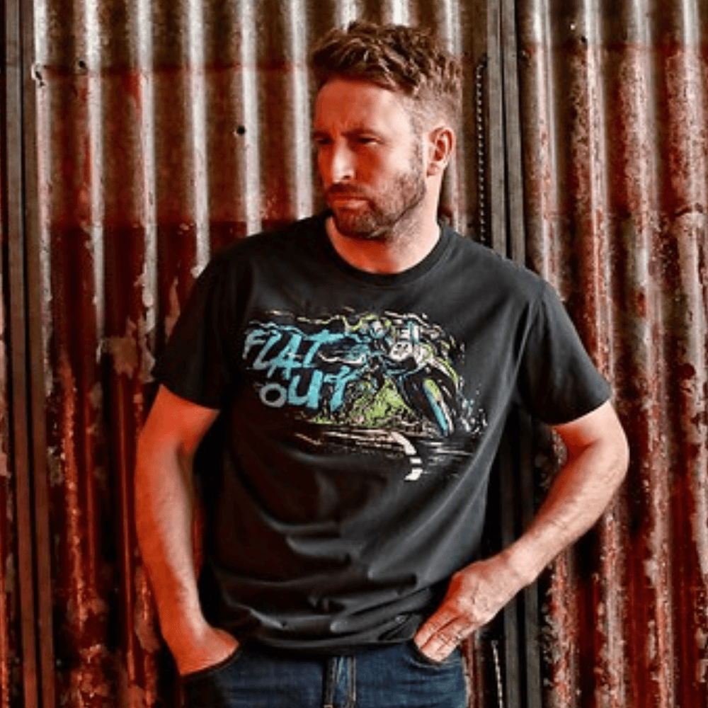 Red Torpedo Dean Harrison 'Flat Out' (Mens) Black T-Shirt - Red Torpedo