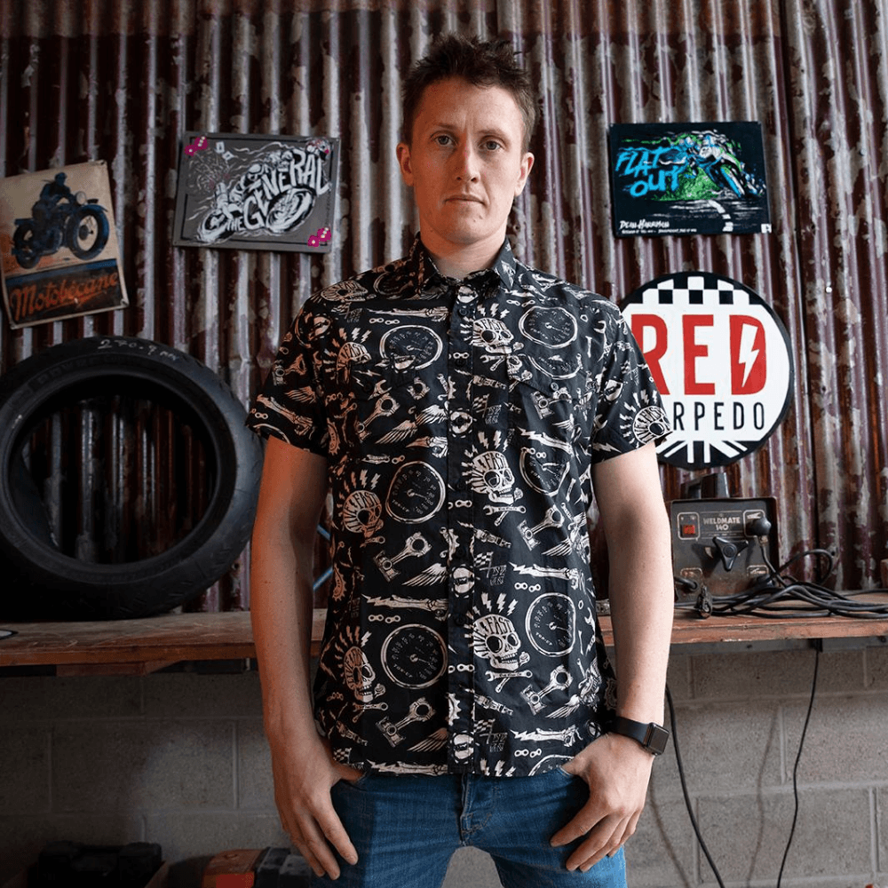 Red Torpedo AO Let's Go (Mens) Short Sleeve Shirt - Red Torpedo