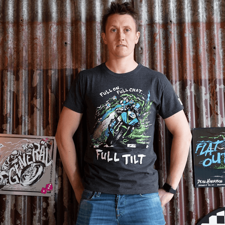 Red Torpedo Dean Harrison Full Tilt (Mens) Anthracite T-Shirt - Red Torpedo