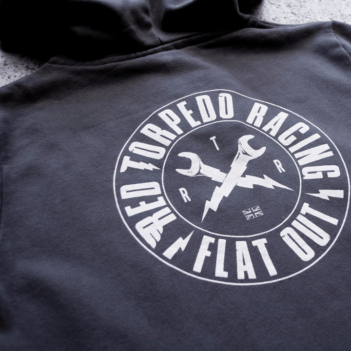 Red Torpedo RT Racing (Womens) Black Hoodie - Red Torpedo