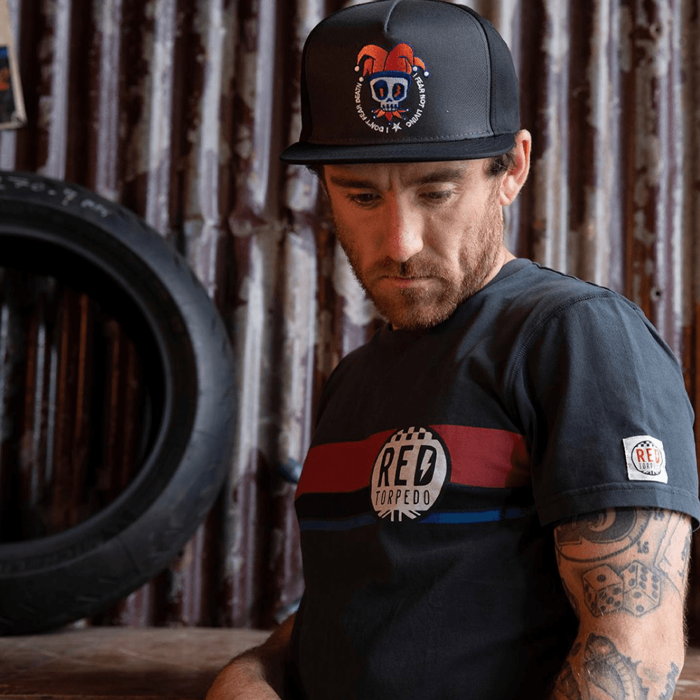 Red Torpedo Heritage 88 (Mens) Black T-Shirt - Red Torpedo