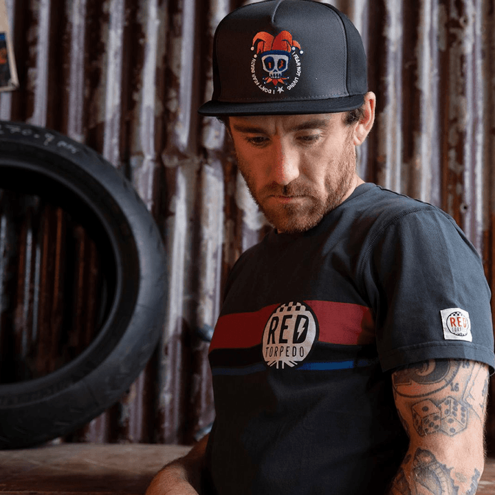 Red Torpedo Heritage 88 (Mens) Black T-Shirt - Red Torpedo
